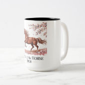 Tasse 2 Couleurs Année du Cheval 2026 (Devant droit)