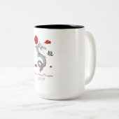 Tasse 2 Couleurs Année du Dragon 2024 (Devant droit)