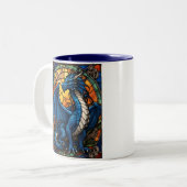 Tasse 2 Couleurs Année du dragon bleu 2024 (Devant gauche)