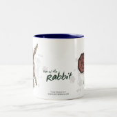 Tasse 2 Couleurs Année du lapin Zodiac chinois Art (Centre)