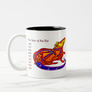 Tasse 2 Couleurs Année du rat