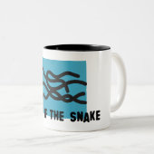 Tasse 2 Couleurs Année du serpent 2025 (Devant droit)