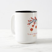 Tasse 2 Couleurs Année du serpent 2025 (Devant gauche)