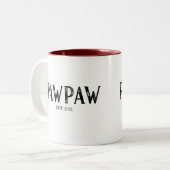 Tasse 2 Couleurs Année PawPaw établie (Devant gauche)