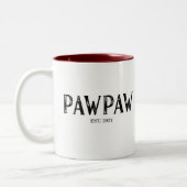 Tasse 2 Couleurs Année PawPaw établie (Gauche)