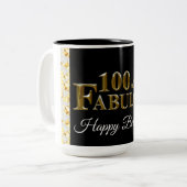 Tasse 2 Couleurs Anniversaire 100 ans (Devant gauche)