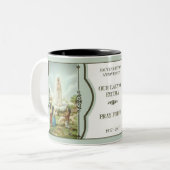 TASSE 2 COULEURS ANNIVERSAIRE 1917-2017 DE FATIMA DE 100 ANS (Devant gauche)