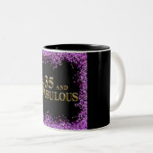 Tasse 2 Couleurs Anniversaire 35 ans (Devant droit)