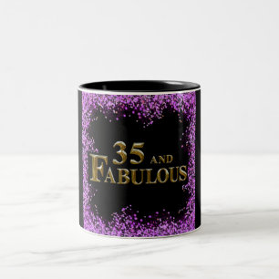 Tasse 2 Couleurs Anniversaire 35 ans