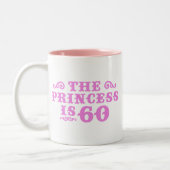 Tasse 2 Couleurs Anniversaire 60 ans (Gauche)