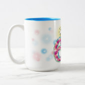 Tasse 2 Couleurs Anniversaire 65 ans (Gauche)