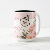Tasse 2 Couleurs Anniversaire de Blossom (Devant droit)