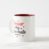 Tasse 2 Couleurs Anniversaire de l'amitié/mariage des couples (Devant gauche)