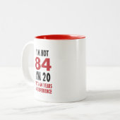 Tasse 2 Couleurs Anniversaire drôle (Devant gauche)
