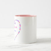 Tasse 2 Couleurs Anniversaire du bonbon 16 à coeur (Centre)