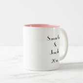 Tasse 2 Couleurs Anniversaire du Mariage rose du Wisconsin (Devant droit)