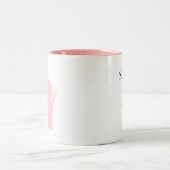 Tasse 2 Couleurs Anniversaire du Mariage rose du Wisconsin (Centre)