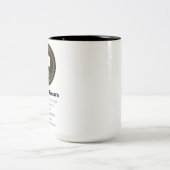 Tasse 2 Couleurs Anniversaire du travail de 40 ans | Appréciation d (Centre)