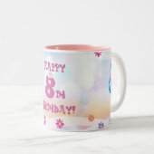 Tasse 2 Couleurs Anniversaire enfant (Devant droit)