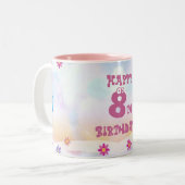 Tasse 2 Couleurs Anniversaire enfant (Devant gauche)