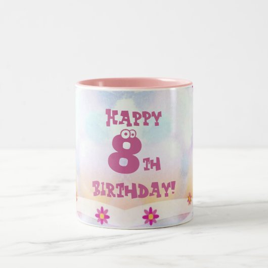 Tasse 2 Couleurs Anniversaire enfant (Centre)