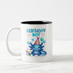 Tasse 2 Couleurs Anniversaire Garçon Axolotl Vibes Joli Conception