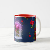 Tasse 2 Couleurs Anniversaire Magique Rose Rouge (Devant droit)