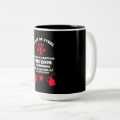 Tasse 2 Couleurs Anniversaire quadragénaire (Devant droit)