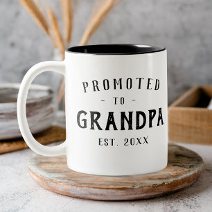 Tasse 2 Couleurs Annonce de grossesse photo pour grand-père