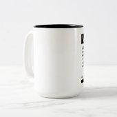 Tasse 2 Couleurs Annonce Recherchée de génie mauvais (Devant gauche)