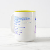 Tasse 2 Couleurs Anomalies ECG SIP (Devant gauche)