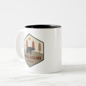Tasse 2 Couleurs Ansel Adams Wilderness California Bear (Devant gauche)