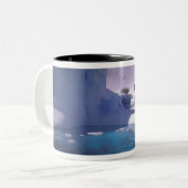 Tasse 2 Couleurs Antarctique. Sévices de l'Antarctique 2 (Devant gauche)