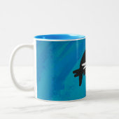 Tasse 2 Couleurs Anteille Ombre Sur Bleu (Gauche)
