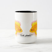 Tasse 2 Couleurs Anthias jaune hawaïen, fuscipinnis de Holanthias (Centre)