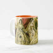 Tasse 2 Couleurs Antique Mariage (Devant gauche)