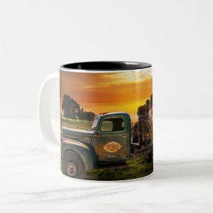 Tasse 2 Couleurs Antique ramassage à la campagne