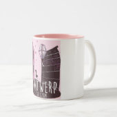 Tasse 2 Couleurs Anvers, Belgique poster voyage (Devant droit)