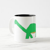 Tasse 2 Couleurs Apatosaure (Devant gauche)