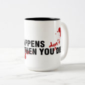 TASSE 2 COULEURS APOCALYPSE DE ZOMBI (Devant droit)