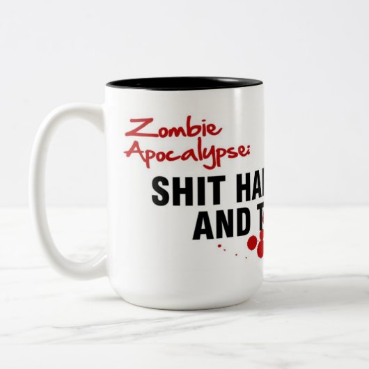 TASSE 2 COULEURS APOCALYPSE DE ZOMBI (Gauche)