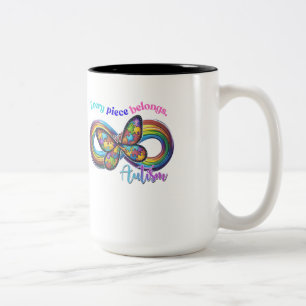 Tasse 2 Couleurs Appartenance dans chaque sabot - Puzzle de l'autis