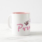 Tasse 2 Couleurs Appelez-juste moi princesse (Devant gauche)