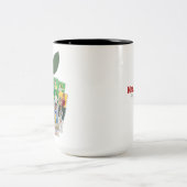 Tasse 2 Couleurs Apple Collage Cadeau de l'enseignant 22 Photos étu (Centre)