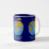 Tasse 2 Couleurs Apple du professeur de géographie (Devant droit)