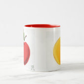 Tasse 2 Couleurs Apple et Orange par JML (Centre)