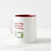Tasse 2 Couleurs Apple par jour…. (Devant gauche)