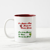 Tasse 2 Couleurs Apple par jour…. (Gauche)