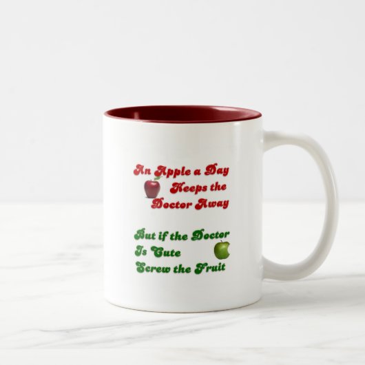 Tasse 2 Couleurs Apple par jour…. (Droit)