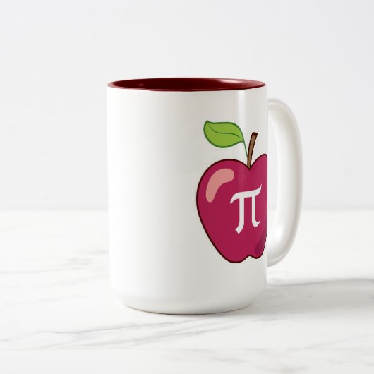 Tasse 2 Couleurs Apple pi (Devant droit)